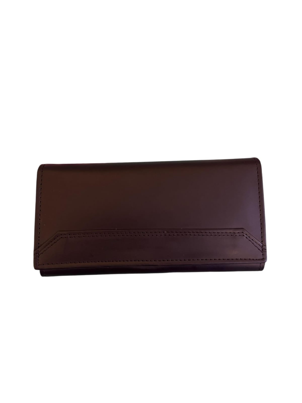 Vertical Strapped Wallet For Men - Dark Brown Color